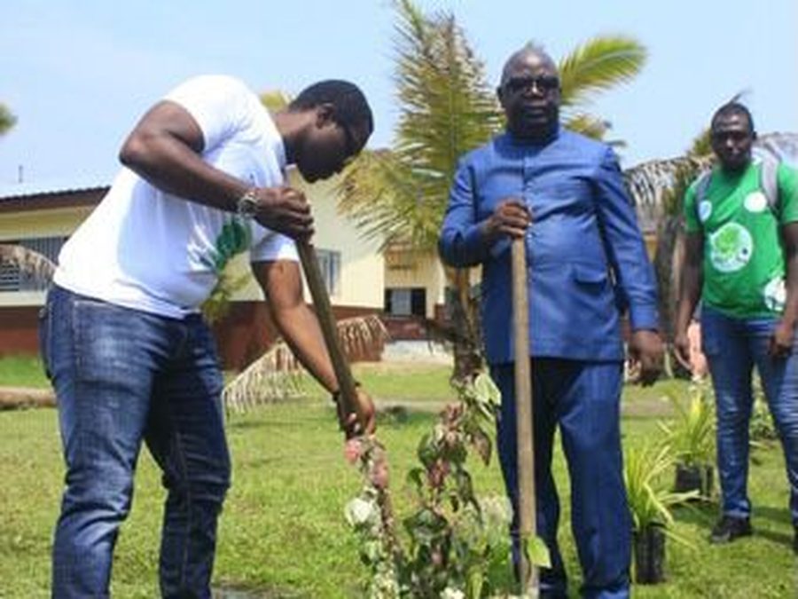 Action de reboisement de NZILA Leaders : plantation d'arbres